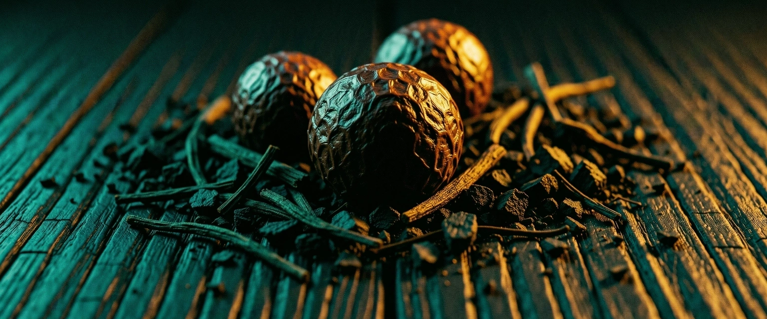 Botanical textures representing natural ingredients